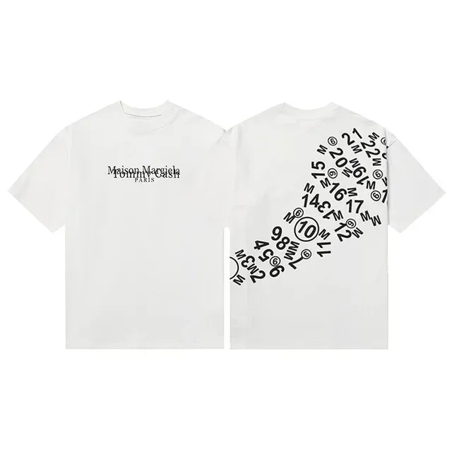 Maison Margiela × Tommy Hilfiger T-Shirt Number Print Collaboration