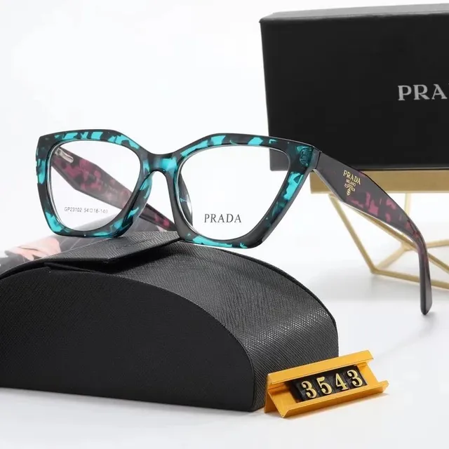 Prada Cat-Eye Optical Frame Tortoiseshell Print