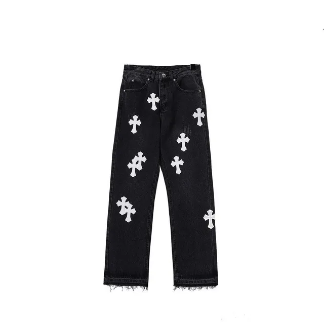 Chrome Hearts Cross Print Jeans