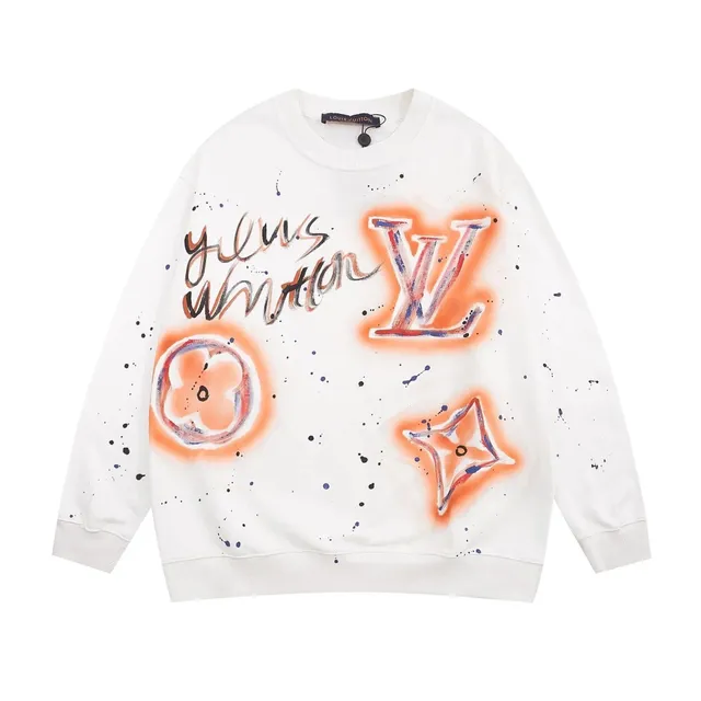 Louis Vuitton Crewneck Sweatshirt Spray-Paint Graphic
