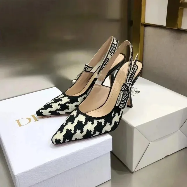 Dior J'Adior Slingback Houndstooth