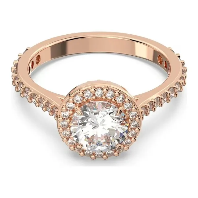 Swarovski Halo Ring Crystal Pave