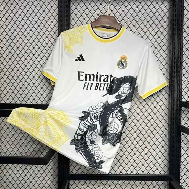 Adidas Real Madrid Home Jersey Floral Snake Print