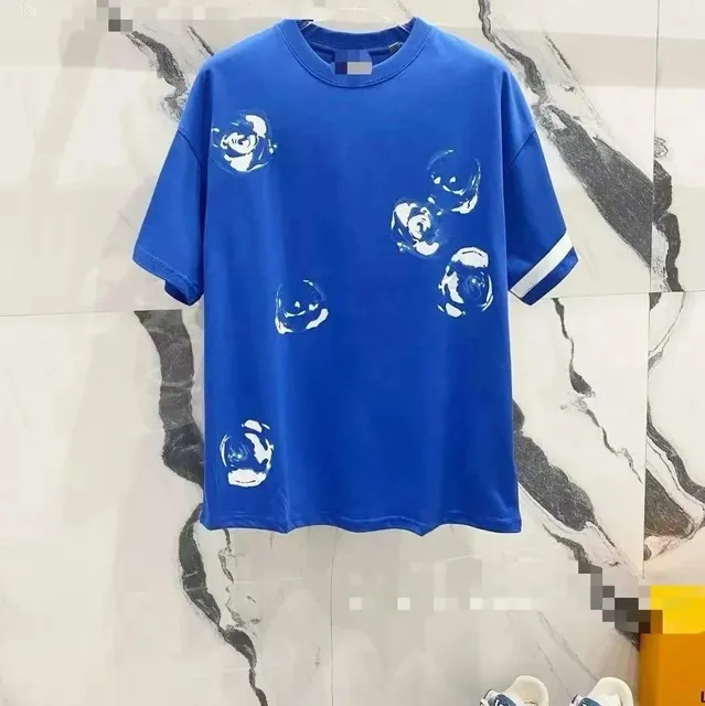 Balenciaga Printed T-Shirt Abstract Floral Print