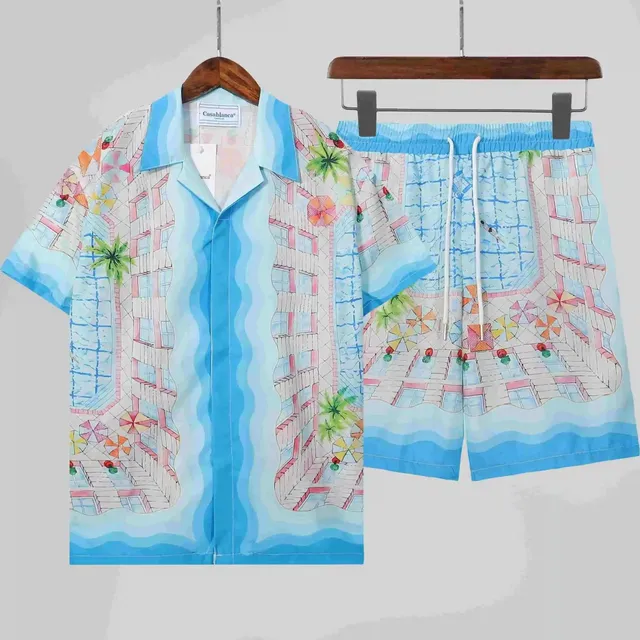 Casablanca Resort Set Poolside Print