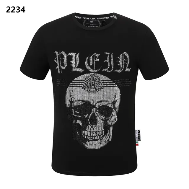 Philipp Plein Skull Graphic Tee Crystal-Embellished