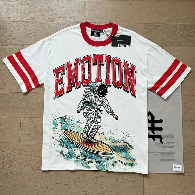 Mixed Emotion Emotion Astronaut Tee Astronaut Surfing Graphic