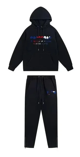Balenciaga Hoodie and Joggers Set Embroidered Logo
