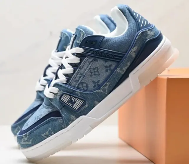 Louis Vuitton LV Trainer Denim Monogram