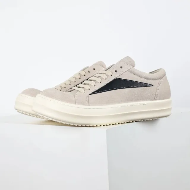 Rick Owens Geobasket Suede Panel