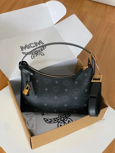 MCM Mini Visetos Shoulder Bag Monogram Print
