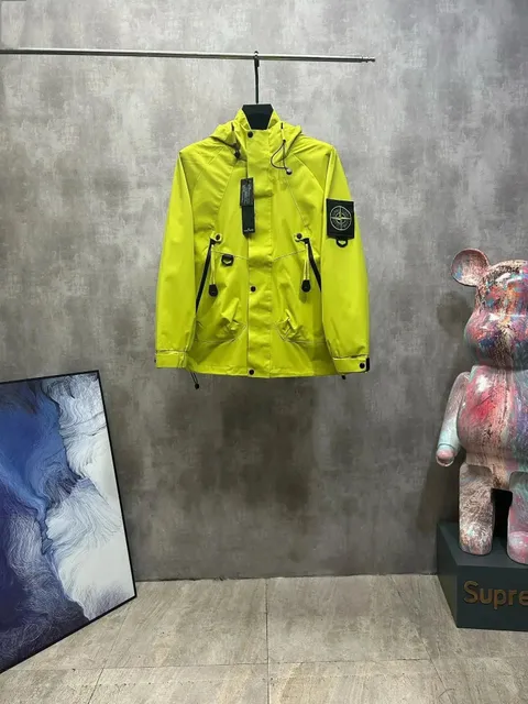 Stone Island Goggle Jacket Neon Yellow
