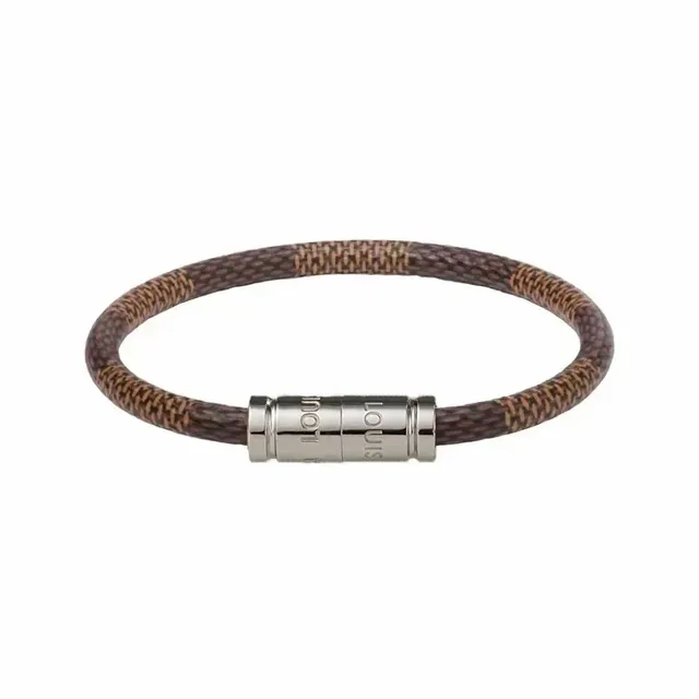 Louis Vuitton Monogram Rope Bracelet Brown Beige