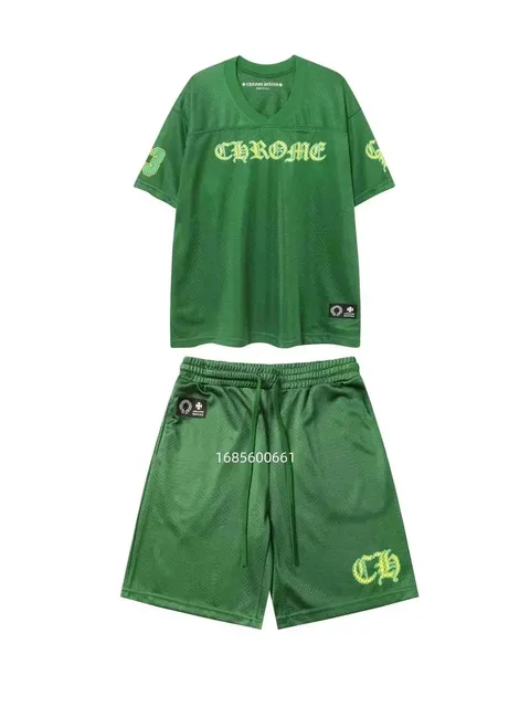 Mesh Jersey Set Chrome Hearts Logo