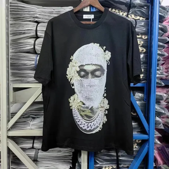 Off-White Graphic T-Shirt Floral Balaclava Print