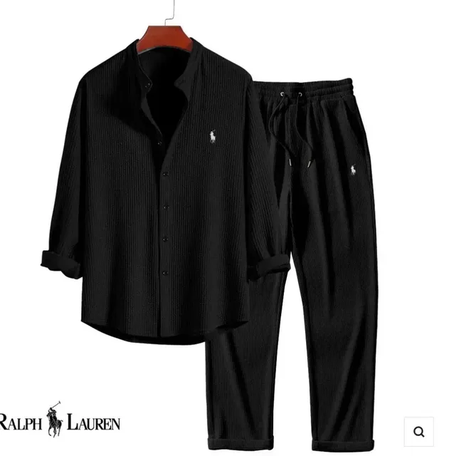 Ralph Lauren立领长袖长裤 黑