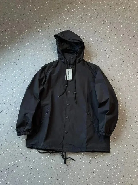 Balenciaga City Coach Jacket Solid Black