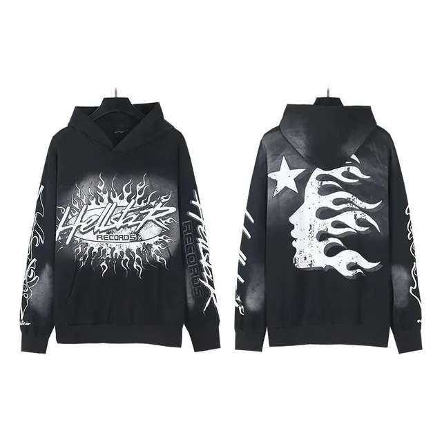 Hellstar Hoodie Flame Graphic