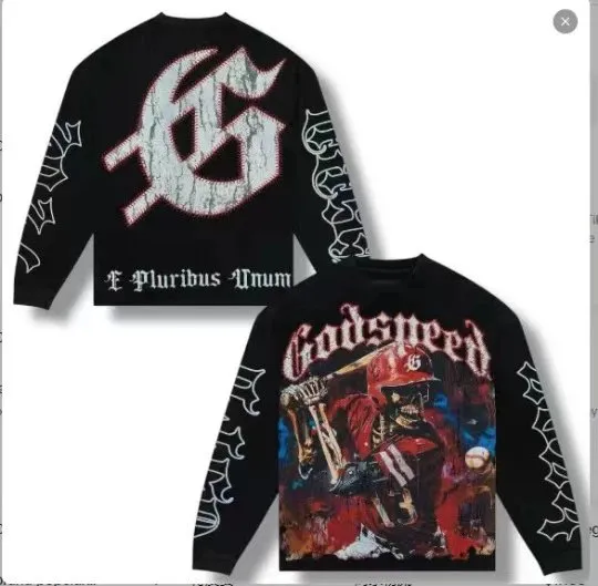 Corteiz Long Sleeve Tee Godspeed Graphic