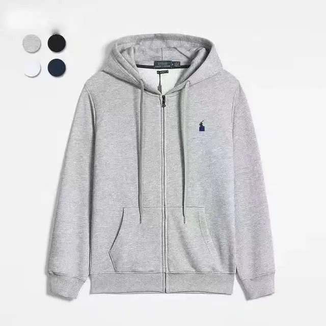 Polo Ralph Lauren Full-Zip Hoodie Heather Grey