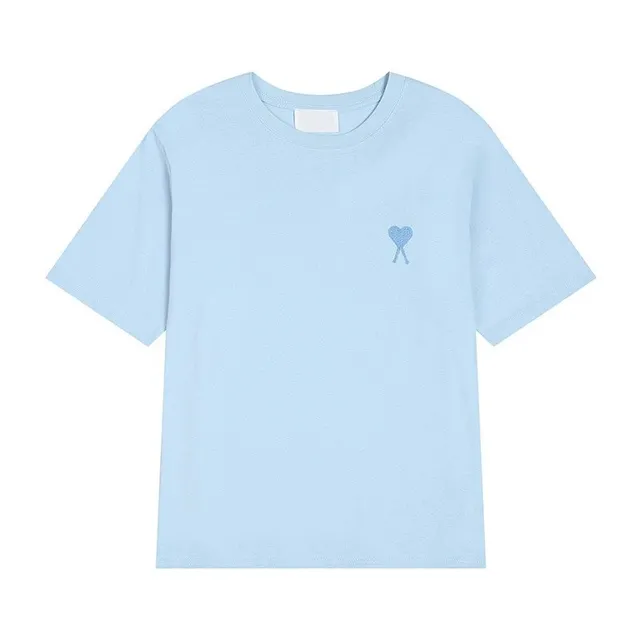 Amiri Heart Logo Tee Light Blue