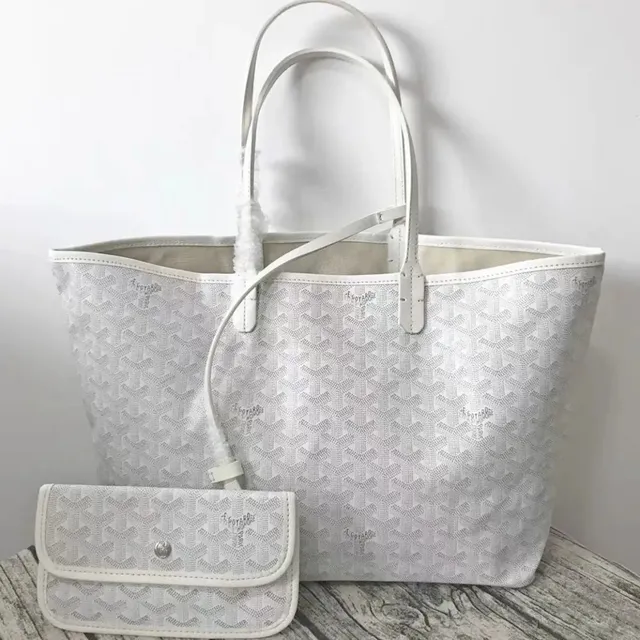 Goyard Saint Louis Tote White Chevron