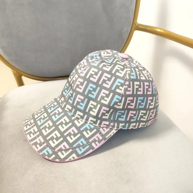 Fendi Baseball Cap FF Logo Print