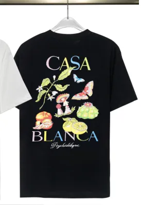 Casablanca Graphic T-Shirt Psychedelic Botanical Print
