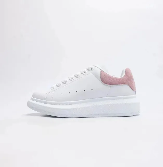 Alexander McQueen Oversized Sneaker White Pink Suede