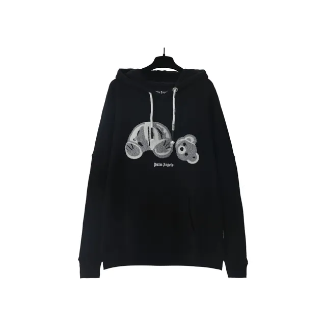 Palm Angels Hoodie Teddy Bear Embroidery