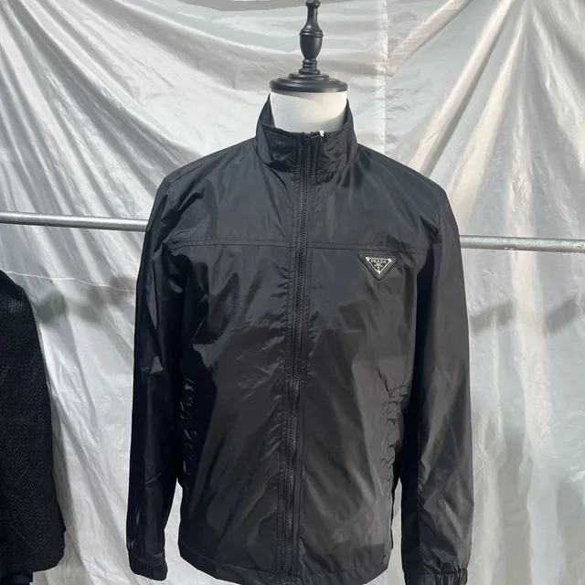 Prada Windbreaker Jacket Logo Patch