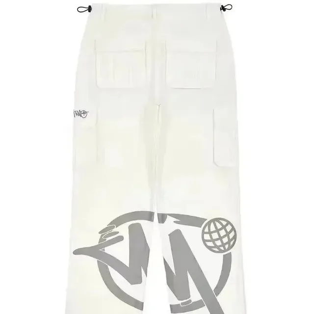 Minus Two Cargo Trousers Global Logo Print