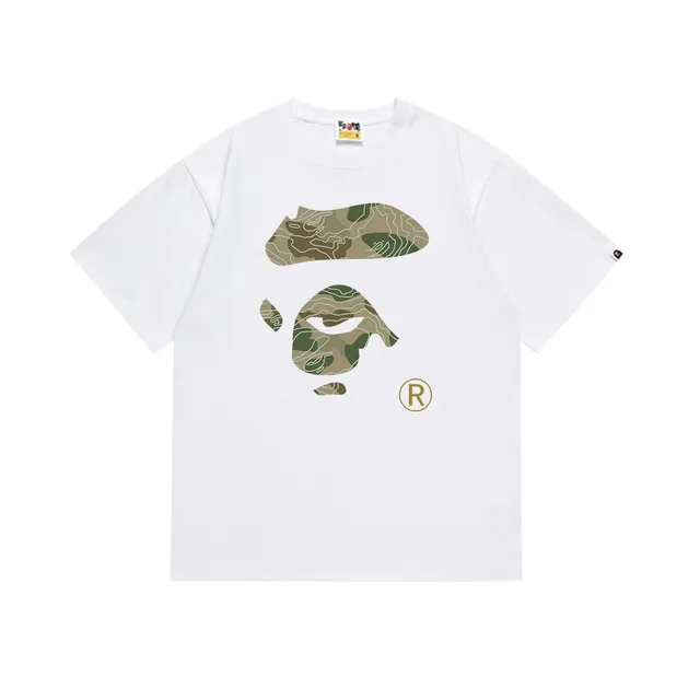 BAPE Shark Hoodie Tee Topo Camo Ape Head