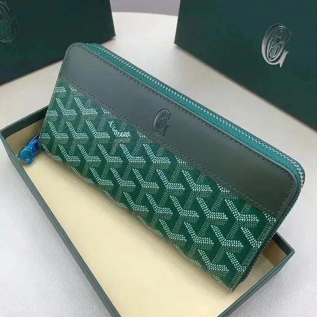 Goyard Zipper Wallet Goyardine Canvas
