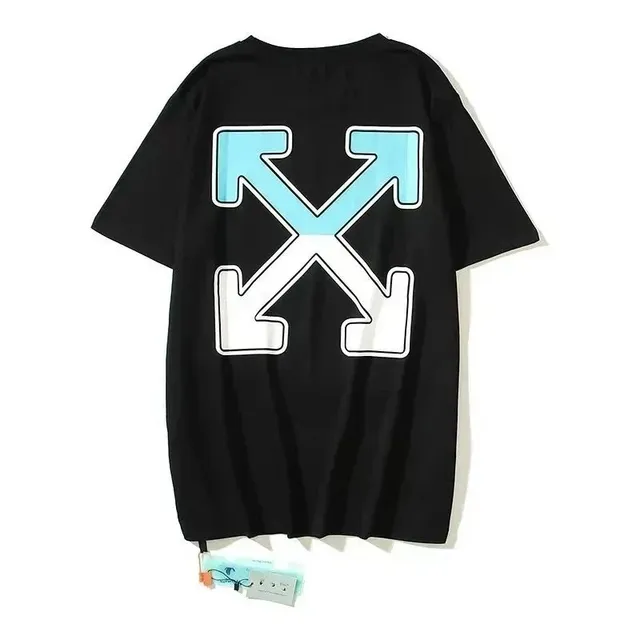 Off-White Arrow Graphic Tee Light Blue and White Arrows
