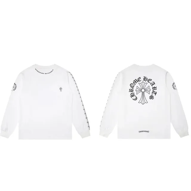 Chrome Hearts Long Sleeve Tee Cross Logo Print