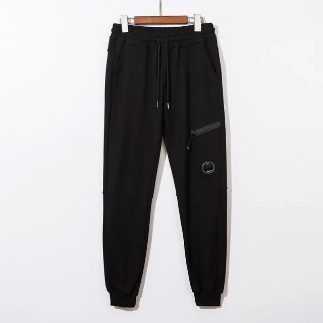 C.P. Company Goggle Joggers Black with Lens Patch