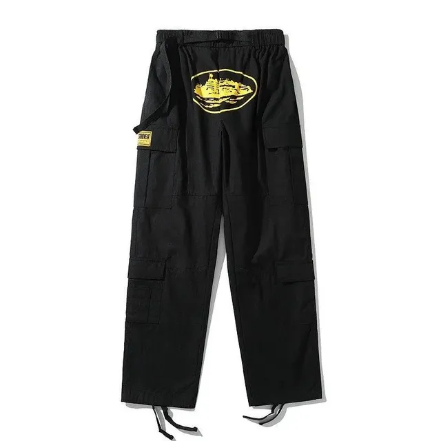 Broken Planet Cargo Pants Gold Logo