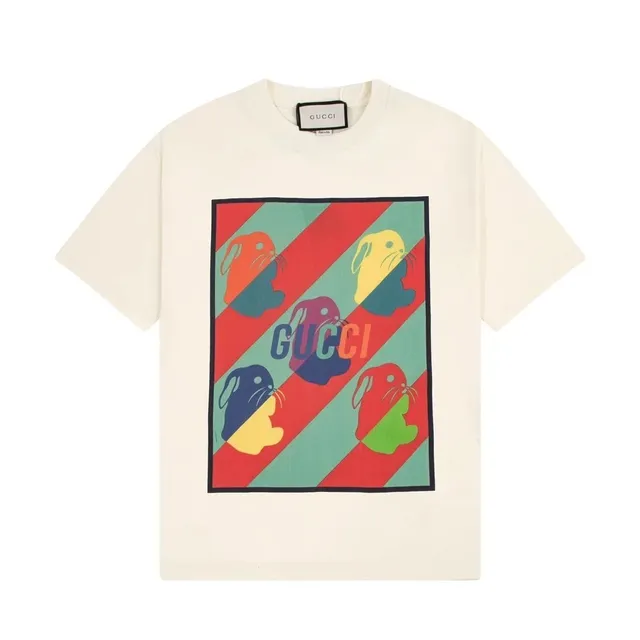Gucci Graphic T-Shirt Rabbit Print
