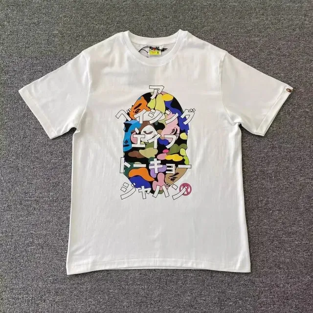 BAPE Shark Tee Multicolor Camo Shark