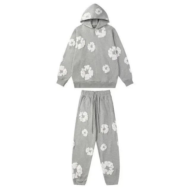 Broken Planet Hoodie and Joggers Set Cloud Print