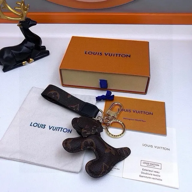 Louis Vuitton Monogram World Tour Key Holder Brown Monogram Canvas