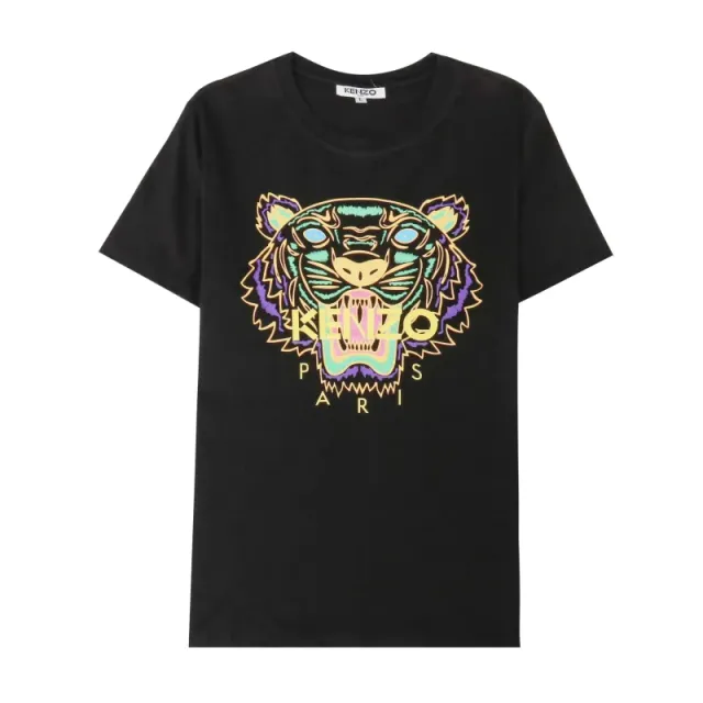 Kenzo Tiger Graphic Tee Neon Tiger Print