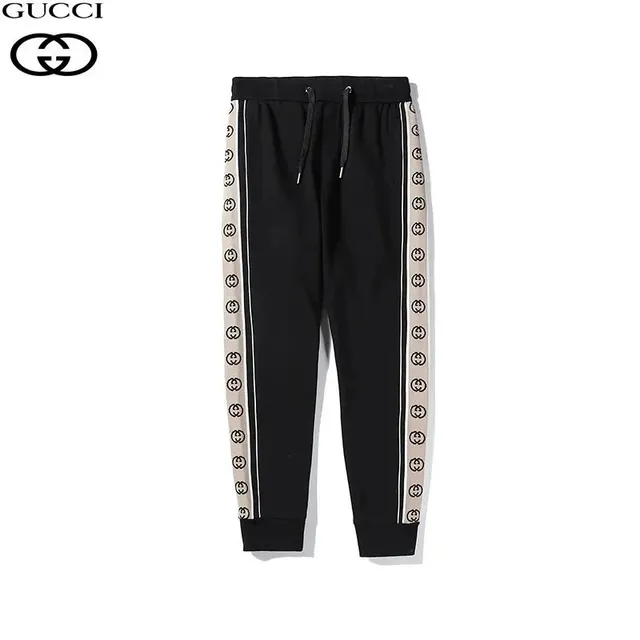 Gucci Logo-Striped Joggers GG Web Side Stripe