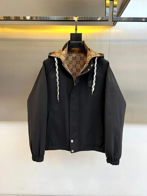 Gucci Hooded Jacket GG Monogram Lining
