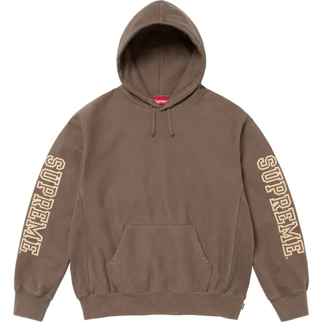 Supreme Box Logo Hooded Sweatshirt Brown