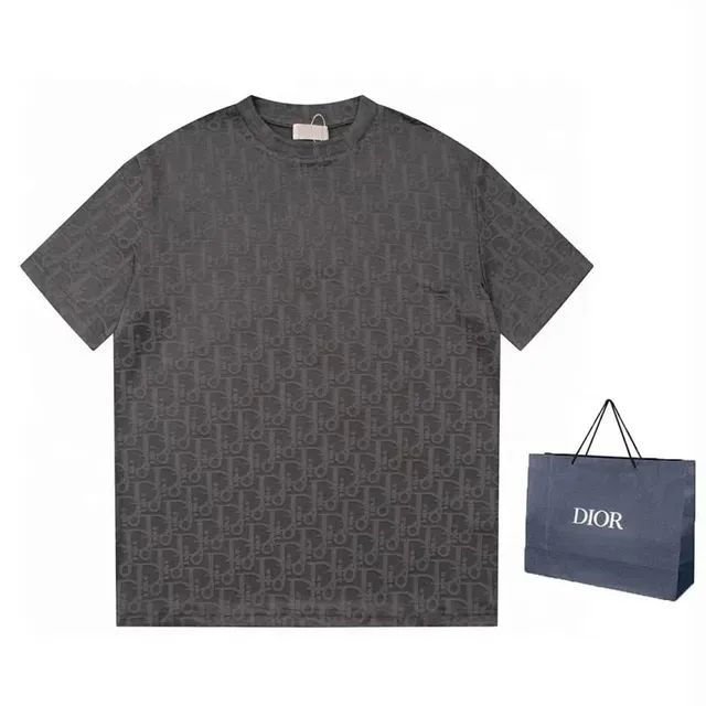 Dior T-Shirt Oblique Logo Print