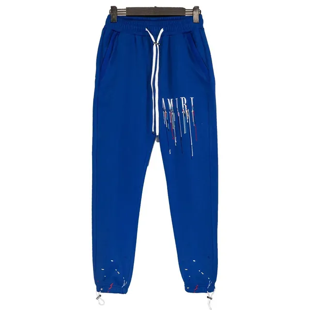 Amiri Logo Joggers Drip Logo