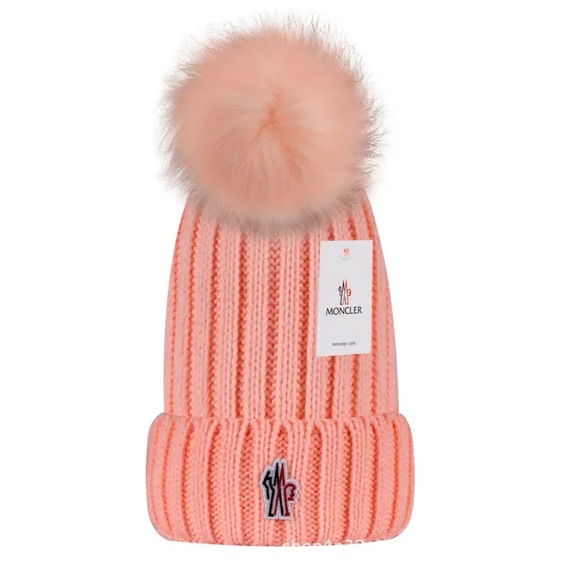 Moncler Knit Beanie Pom-Pom