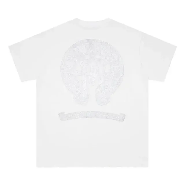 Chrome Hearts Graphic T-Shirt Crystal-Embroidered Cross Logo